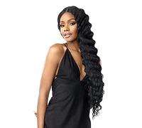 Sensationnel Vice Lace Front Wigs - Unit 6 5 Inch Deep Part Synthetic Preplucked Hairline (1B OFFBLACK)