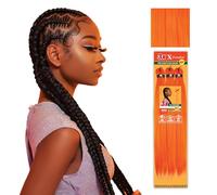 Sensationnel X-pression prestretched braiding hair - 3 x xpression 58 inch all kanekalon flame retardant synthetic braid in hair extensions - 3 x X-PRESSION 58 inches (1 pack, orange)