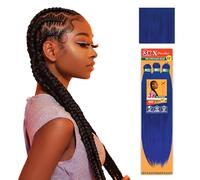 Sensationnel X-pression prestretched braiding hair - 3 x xpression 58 inch all kanekalon flame retardant synthetic braid in hair extensions - 3 x X-PRESSION 58 inches (1 pack, blue)