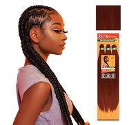 Sensationnel Xpression 3 x Xpression 58" Pre Stretched Kanekalon Fiber Braiding Hair - Flame Retardant Soft - 3 x X-pression, 58 Inch (4 Pack) - 350 COPP