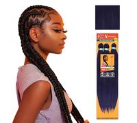 Sensationnel Xpression prestretched braiding hair - 3x xpression 58-inch flame retardant smooth yaki braid - 3x x-pression 58 inch (1 pack, INDIGO)