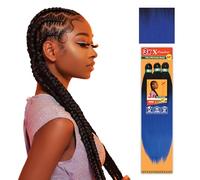 Sensationnel Xpression prestretched braiding hair - 3x xpression 58-inch kanekalon flame retardant smooth yaki braid - 3x x-pression 58 inch (1 pack, T1B/BLU)