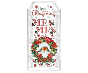 Sensations First Christmas as Mr & Mrs Plaque Keepsake