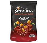Sensations Mexican Smoked Chilli Coated Peanuts 150g - Pack of 6