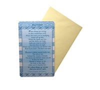 Sensations / Xpress Yourself Express Yourself Plastic Keepsake Card "Don`t Quit" Theme - Includes Envelope - Empty Template on The Back to Write "from" whom "to" who it is,Blue,8.5 x 5.4 cm