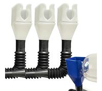 SENSCKMLMP Retractable Auto Fuel Funnel - All Purpose Funnels, Plastic Flexible Funnel for Cars, Motorcycles (White 3Pcs)