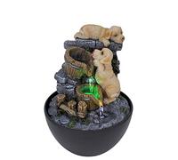 Sense Aroma Labrador Dog Indoor Water Fountain with LED Light, Mini USB Tabletop Water Feature for Home Décor, Relaxation and Dog Lovers | Size 13.5 * 13.5 * 18 Cm |