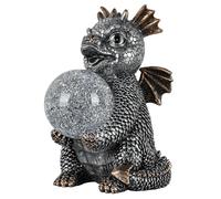 Sense Aroma Night Light RGB Colour Changing Magic Dragon Glitter Orb Silver Laku LED Lamp