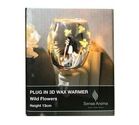 Sense Aroma Wild Flowers Electric Plug-in Wax Warmer Oil Burner Diffuser Lamp, Multi