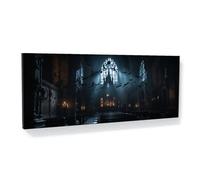 Sense Canvas Bat Gothic Night Flight 111 Canvas Art - Home Decor Wall Art Print Poster Painting Large 40x16 / 0.75"