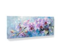 Sense Canvas Orchids Whispers 17 Canvas Art - Home Decor Wall Art Print Poster Painting Large 40x16 / 0.75"