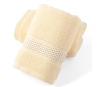 sense gnosis Beige Hand Towel Set of 2 Soft Absorbent 100% Cotton Decorative Hand Towels for Bathroom Hotel Shower, 13 X 29 Inches