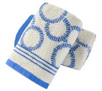 sense gnosis Blue Air Bubble Pattern Hand Towels Set of 2 Super Soft 100% Terry Cotton Towel Highly Absorbent Face Towel for Bathroom 13" X 29"
