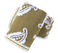 sense gnosis Brown Hand Towels Set of 2 Super Soft 100% Cotton Absorbent Paisley Pattren Jacquard White Terry Double-Sided Bath Hand Towels for Bathroom Decorative Gym Camping, 13 x 29 inch