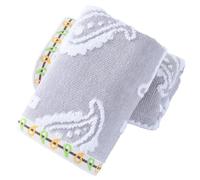sense gnosis Grey Hand Towel Set of 2 Super Soft 100% Cotton Absorbent Paisley Pattren Jacquard Double-Faced Bath Hand Towels for Bathroom Home Decorative 13" X 29"