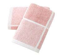sense gnosis Pink Hand Towel Set of 2 100% Cotton Checkered Pattern Super Soft Highly Absorbent Bathroom Towels 13 x 29 Inch