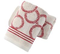 sense gnosis Super Soft Red Hand Towels Terry Air Bubble Pattern Ultra Absorbent 100% Cotton Hand Towel for Bathroom Kitchen 13 X 29 Inch, 2 Pieces
