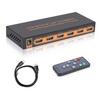 Sense Hometek HDMI Switch 4k, 5-in-1 HDMI Splitter with IR Remote, 4K 60hz, HDCP 2.2, UHD, HDR for Compatible Devices