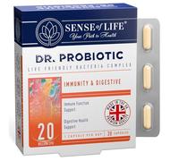 Sense of Life Dr. Probiotic Complex for Immunity & Digestive Support, 30 Capsules - 20 Billion CFU - Probiotics & Prebiotics - Supports Digestive Gut Health & Immune Function