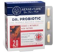 Sense of Life Dr. Probiotic Complex for Metabolic Health, 30 Capsules - 20 Billion CFU - 7 Probiotics Strains - Supports Gut Health, Cholesterol & Blood Sugar Balance