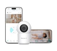 Sense-U AI 2.5K PTZ Baby Camera Monitor with Sensor-Free Sleep Movement Detection, Smart Security Video Camera with Background Audio, Sound Detection, No Monthly Fee, for Peace of Mind