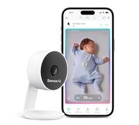 Sense-U AI Baby Camera Monitor with Sensor-Free Sleep Movement Detection, Smart Security Indoor Video Camera with Background Audio, Sound Detection, No Monthly Fee, for Peace of Mind