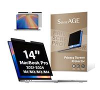 SenseAGE Magnetic Privacy Screen for MacBook Pro 14 Inch (2021-2024, M1, M2, M3, M4, Pro, Max), Easy On/Off Anti-Blue Light & Glare Filter, Compatible with MacBook 14” Privacy Screen Protector