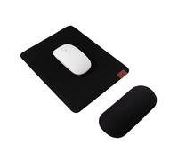 SenseAGE Mouse Mat and Wrist Support Set, Wrist Rest Mouse Pad with Non-Slip Base, Smooth and Durable Surface, Easy Sliding and Wrist Pain Relief, Compatible with Laser and Optical Mice, Black