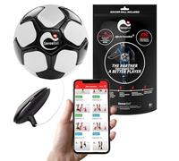 SenseBall Smart Football - Size 3, Black - Safe Indoor Football Practice - Two-Footed Skill Development for Training - Smart Trainer App with Customisable Exercises