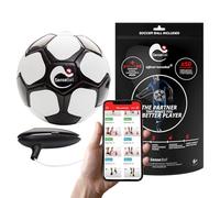 SenseBall Smart Football - Size 3, Black - Two-Footed Skill & Football Training Equipment - App-Guided Soccer Ball Drills & Customisable Exercises