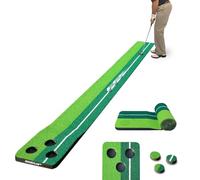 SENSECLUB Indoor Folding Golf Pong Set Putting Mat 259 x 30 cm Gift for Men