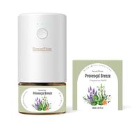 SenseFlow Essential Oil Diffuser Waterless Ultrasonic SF101-100% Plant-Based, LED Light, Adjustable Modes, 100㎡ Covers, 120-Day Scent - Air Freshener & Aromatherapy - Provençal Breeze