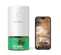 SenseFlow Essential Oil Diffuser Waterless Ultrasonic Smart Wi-Fi SF101S Pro - 100% Plant-Based, LED Light, Adjustable Modes, 100㎡ Covers, 120-Day Scent - Air Freshener & Aromatherapy - Pine Needle