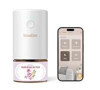 SenseFlow Essential Oil Diffuser Waterless Ultrasonic Wi-Fi SF101S Pro-100% Plant-Based, LED Light, Adjustable Modes, 100㎡ Covers, 120Day Scent - Air Freshener & Aromatherapy-Orchid Breeze Air Fresh