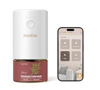 SenseFlow Essential Oil Diffuser Waterless Ultrasonic Wi-Fi SF101S Pro - 100% Plant-Based, LED Light, Adjustable Modes, 100㎡ Covers, 120-Day Scent- Air Freshener & Aromatherapy - Himalayan Cedarwood