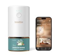 SenseFlow Essential Oil Diffuser Waterless Ultrasonic WiFi SF101S Pro - 100% Plant-Based, LED Light, Adjustable Modes, 100㎡ Covers, 120-Day Scent- Air Freshener & Aromatherapy - Jasmine Dew Harmony