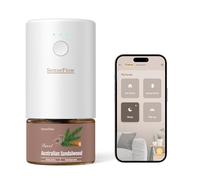 SenseFlow Essential Oil Diffuser Waterless Ultrasonic WiFi SF101S Pro - 100% Plant-Based, LED Light, Adjustable Modes, 100㎡ Covers, 120-Day Scent - Air Freshener & Aromatherapy - Australian Sandalwood