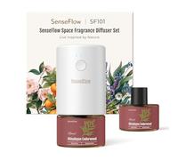 Senseflow Plug-in Air Freshener for Home, Waterless Essential Oil Diffuser for Bedroom and Bathroom, Non-Toxic Formula for Pets and Nursery, 120 Days Runtime, Refillable - Himalayan Cedarwood