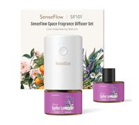 Senseflow Plug-in Air Freshener for Home, Waterless Essential Oil Diffuser for Bedroom and Bathroom, Non-Toxic Formula for Pets and Nursery, 120 Days Runtime, Refillable - Spike Lavender