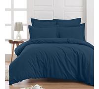 Sensei La Maison du Coton Percale Duvet Cover 260 x 240 cm Indigo