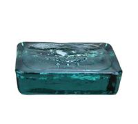 Sensei Maison Authentic Recycled Glass Soap Dish 12 x 9 x 3 cm Natural