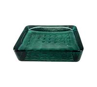 Sensei Maison Krystal Recycled Glass Soap Dish 12 x 9 x 3 cm Eucalyptus