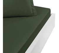 Sensei Maison Soft Percale Fitted Sheet 30 cm Soft Percale 180 x 200 cm Eucalyptus