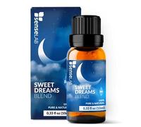 SenseLAB Sweet Dreams Sleep Essential Oil Blend - 100% Pure Extract Lavender, Vetiver and Frankincense Oil - Therapeutic Grade Essential Oils - for Aromatherapy Diffuser and Humidifier (10 ml)