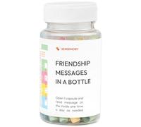 Sensemory 50 Frienship Capsule Letters Messages in a Bottle, Cool Easter Gifts for Mom, Adults Women, Girl, Teachers, Coworkers, Best Friend Birthday Gifts for Women, BFF, Sister, Bestie