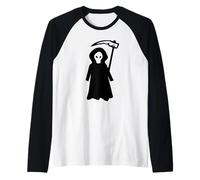 Sensenmann in The Dark Robe with Sense - Halloween Design Raglan Baseball Tee