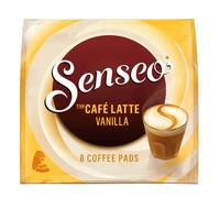 Senseo 8 Café Latte Vanilla Coffee Pods & Pads, Milky Flavor, Milk