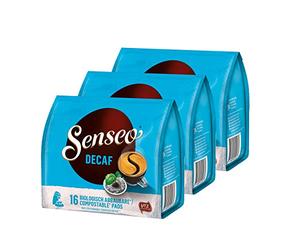 Senseo Decaffeinated, Pack of 3, 3 x 16 Coffee Pods