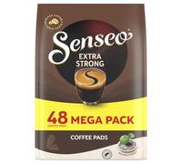 Senseo Extra Strong Coffee Capsules - 48pcs (Pack of 1) - Dark Roasting with Intense Bold Flavour and Rich Crema - Single-Served Coffee Pads Compatible with Senseo & PeleCom Machines