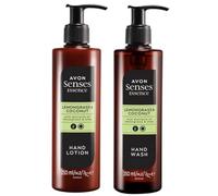 Senses Essence Lemongrass and Coconut Care Set 250ml bottles, includes Hand Wash and Hand Lotion.